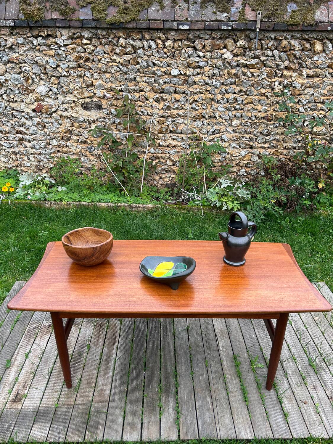Vintage Scandinavian teak coffee table from the 1970s