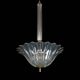 Art Deco Seguso pendant lamp in Clear Murano glass. Italy 1940s