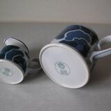 Villeroy et Boch pot à lait et théière cafetière décor Blue Cloud en porcelaine