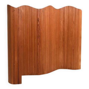 French tamboured screen Jomain Baumann, 1950s