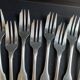 12 Christofle silver metal cake forks model Vendôme/Arcantia before 1983