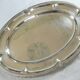 Large oval silver-plated metal platter by Wiskemann (Belgium - Brussels)