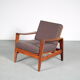 Arne Wahl Iversen lowback chair for Komfort, Denmark 1960