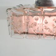 Lustre en verre par Doria, Allemagne années 1960