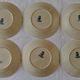 Lot 6 dessert asdiettes iron earth Gien Louvois Series