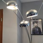 Lily of the valley floor lamp with 5 branches, vintage Italian design.
