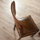 Set of 4 wood and vinyl bistro chairs 1930