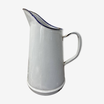 Enamelled metal pitcher