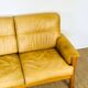 Complete camel leather lounge set from the 1960s.