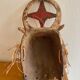 Polychrome carved wooden African mask