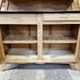 Small vintage wooden kitchen buffet from the 1960s.