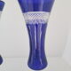 Pair of blue vases crystallism of Lorraine, Saint-Louis- tommy collection