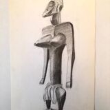 Dessin Statuette Africaine
