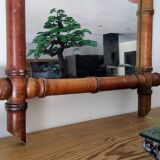 Vintage bamboo mirror 60 x 50 cm