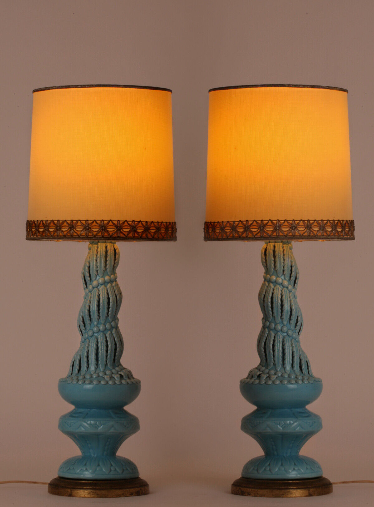 Paire de lampes de Manises