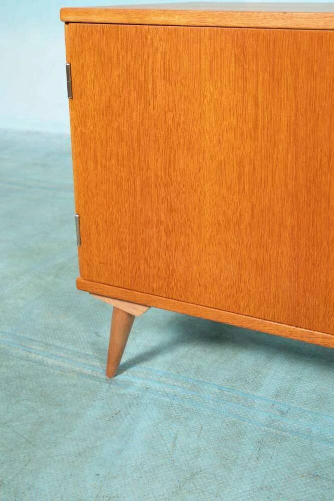 Vintage Scandinavian wall unit in oak veneer – 1960s