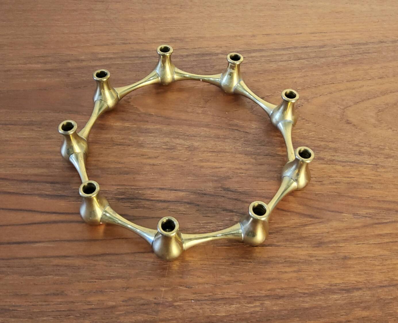 Brass candlestick, Jens Quistgaard, Denmark, 1950s