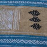 Handmade multicolored carpet, 60x115cm