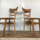 Paire de chaises bistrot troquet Fischel 1950