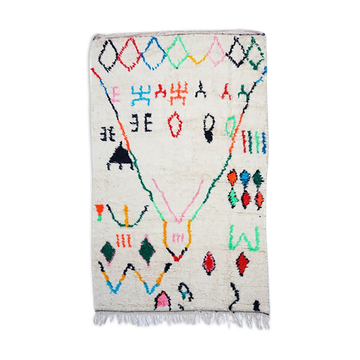 Colorful Berber carpet 242 x 138cm