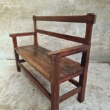 Antique oak bench hall bench 105 cm