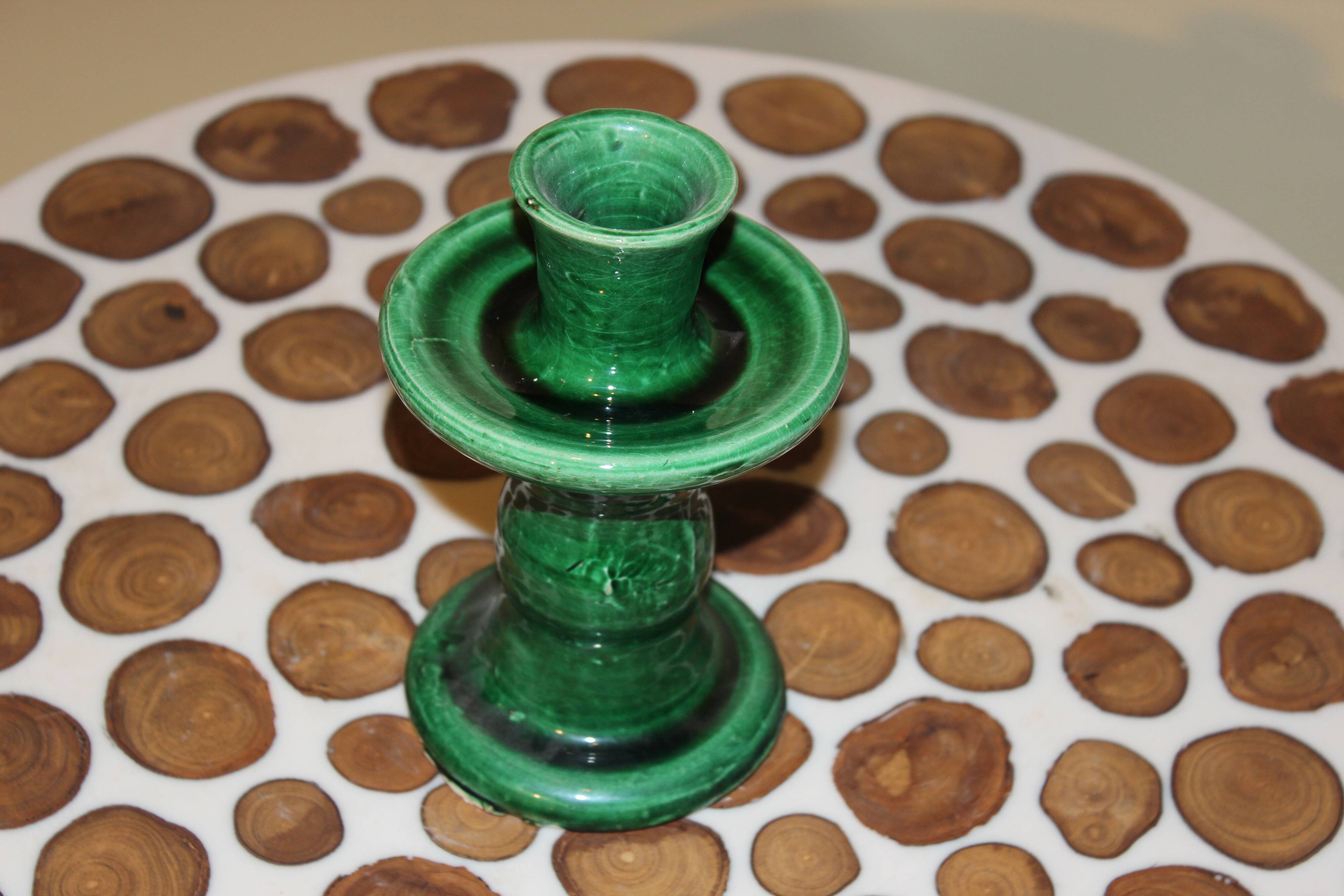 Tamgroute pottery candle holder