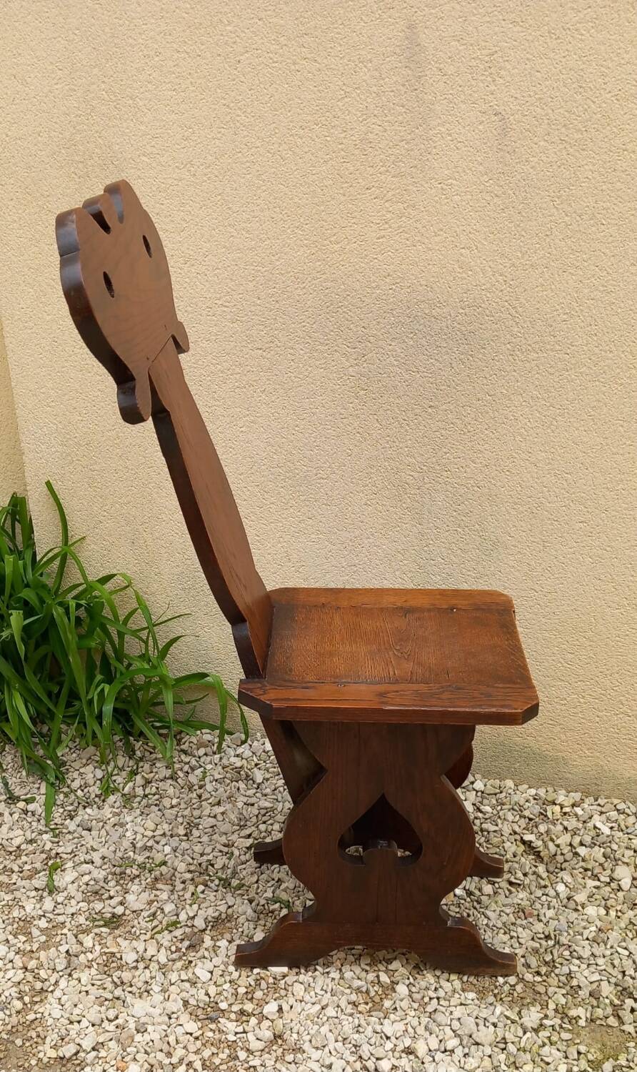 Rare 19th century oak Lorraine chair