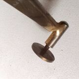 Vintage coffee table 1950s Mahogany and metal Top width 110 cm