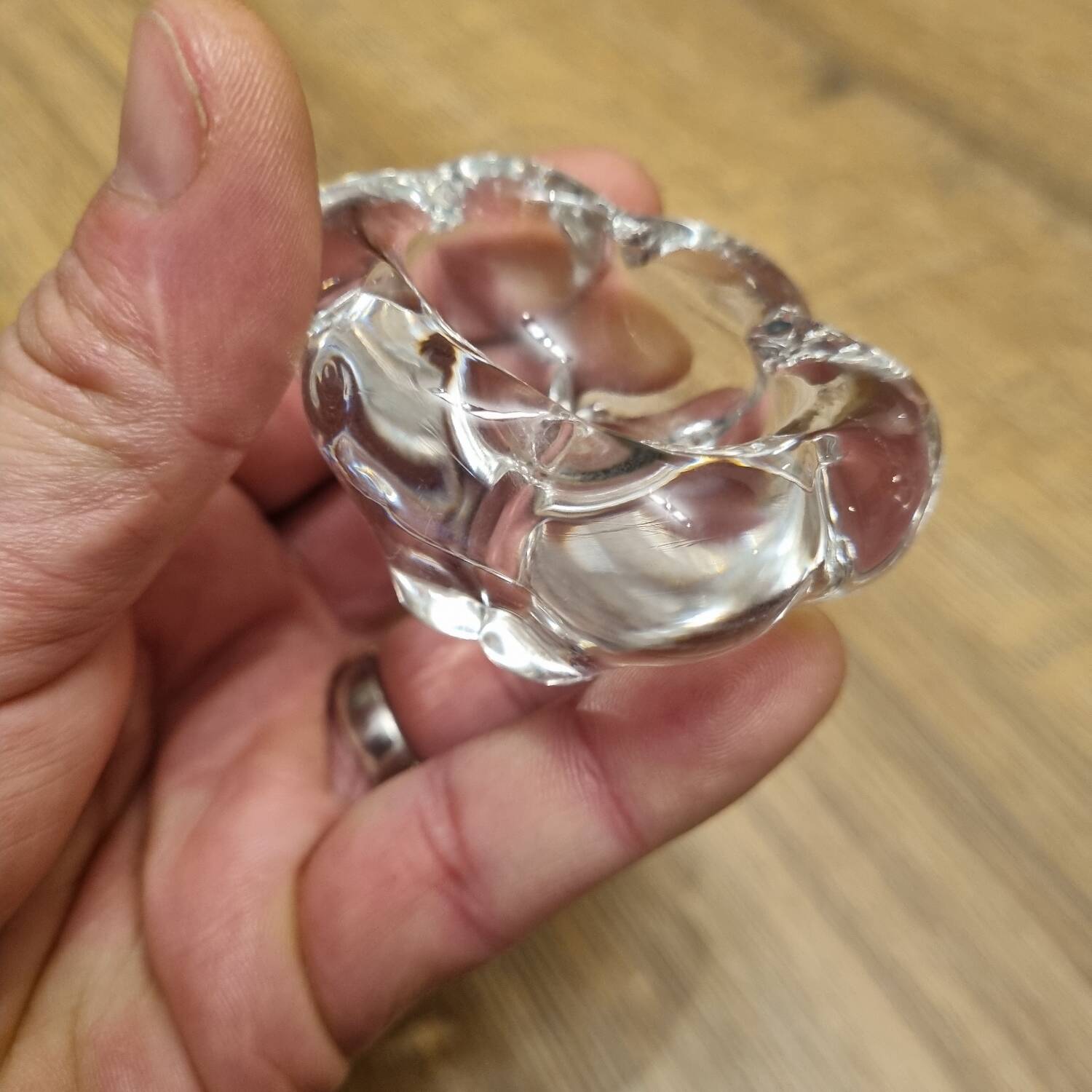 Crystal salt cellars Daum France