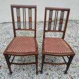 Pair of mahogany chairs 1920