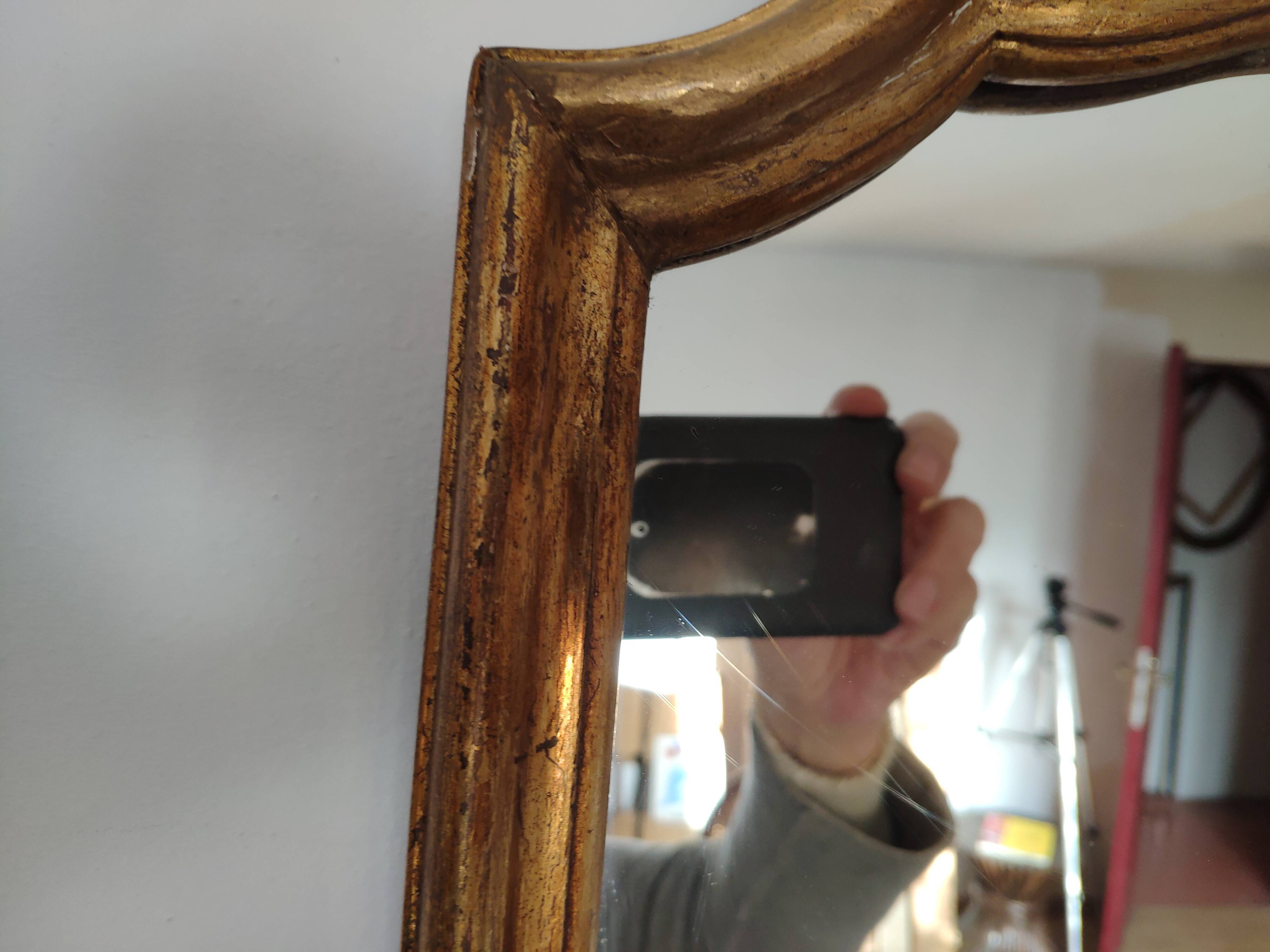 Old gilded mirror, 57x40 cm