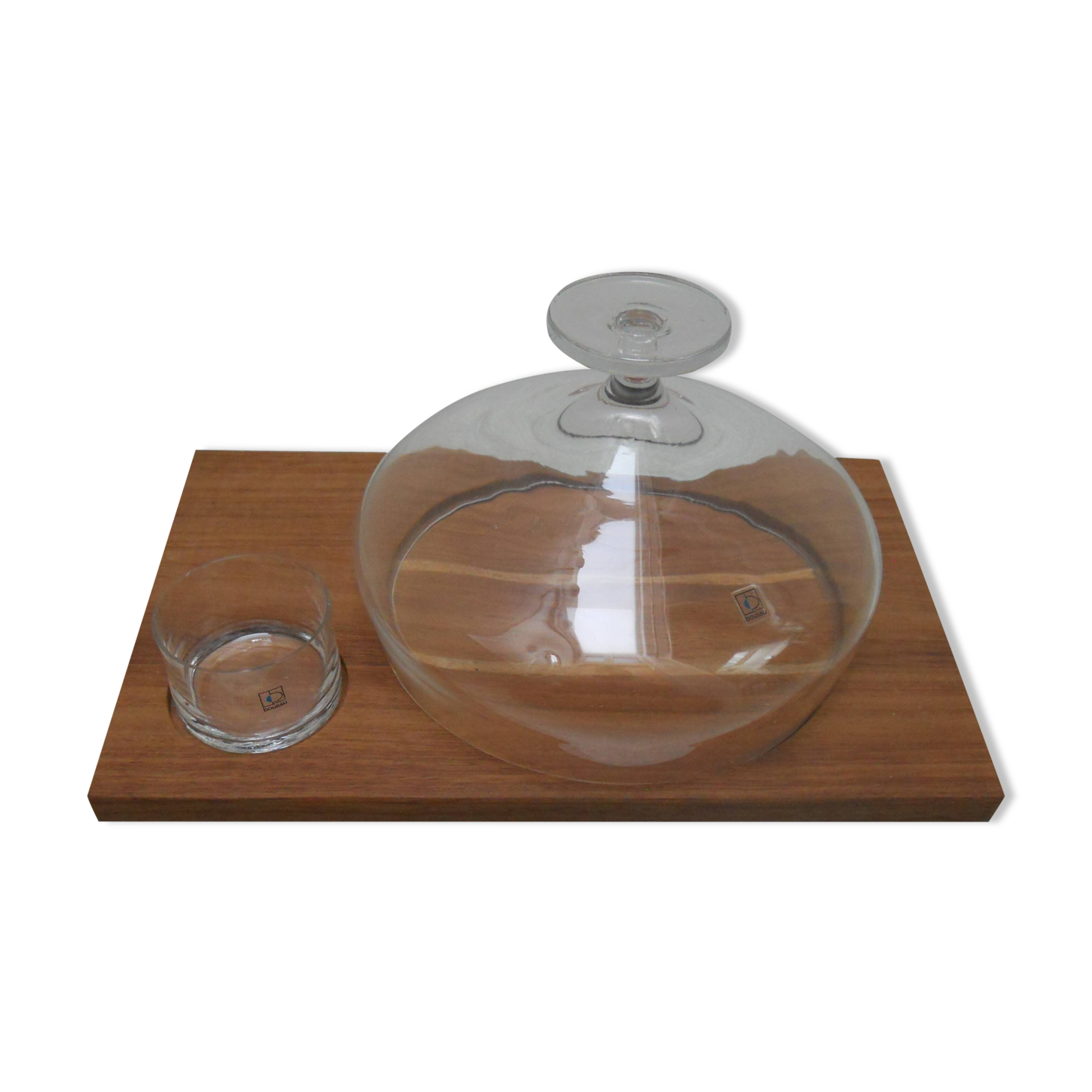 Cheese platter and its boussu crystal bell