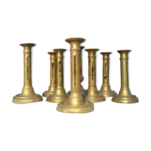 Ensemble de 8 chandeliers antiques
