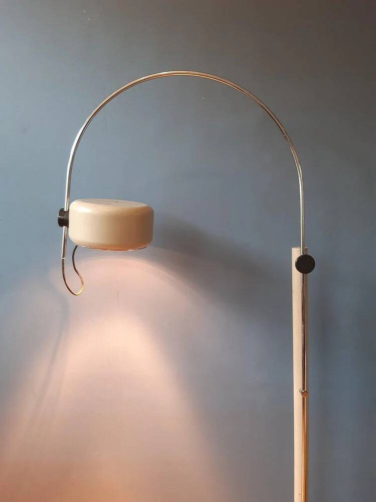 Mid-Century vintage arc floor lamp by Kaiser Idell/Kaiser Leuchten