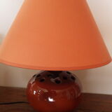 Ceramic lamp base signed Grech