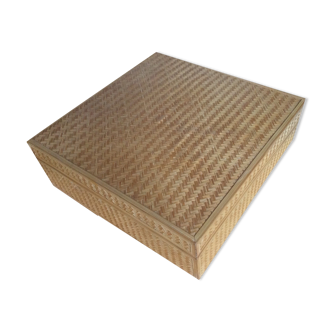Boité marqueterie de paille