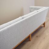 Oak sofa, Danish design, 1970s, manufactured by Erik Jørgensen Møbelfabrik
