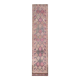 Navy blue & pink runner rug 83x380cm