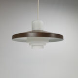 Mid century pendant by Philips with opaline glass, 1960s