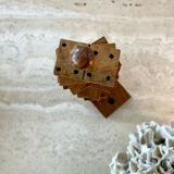 Vintage wooden domino game