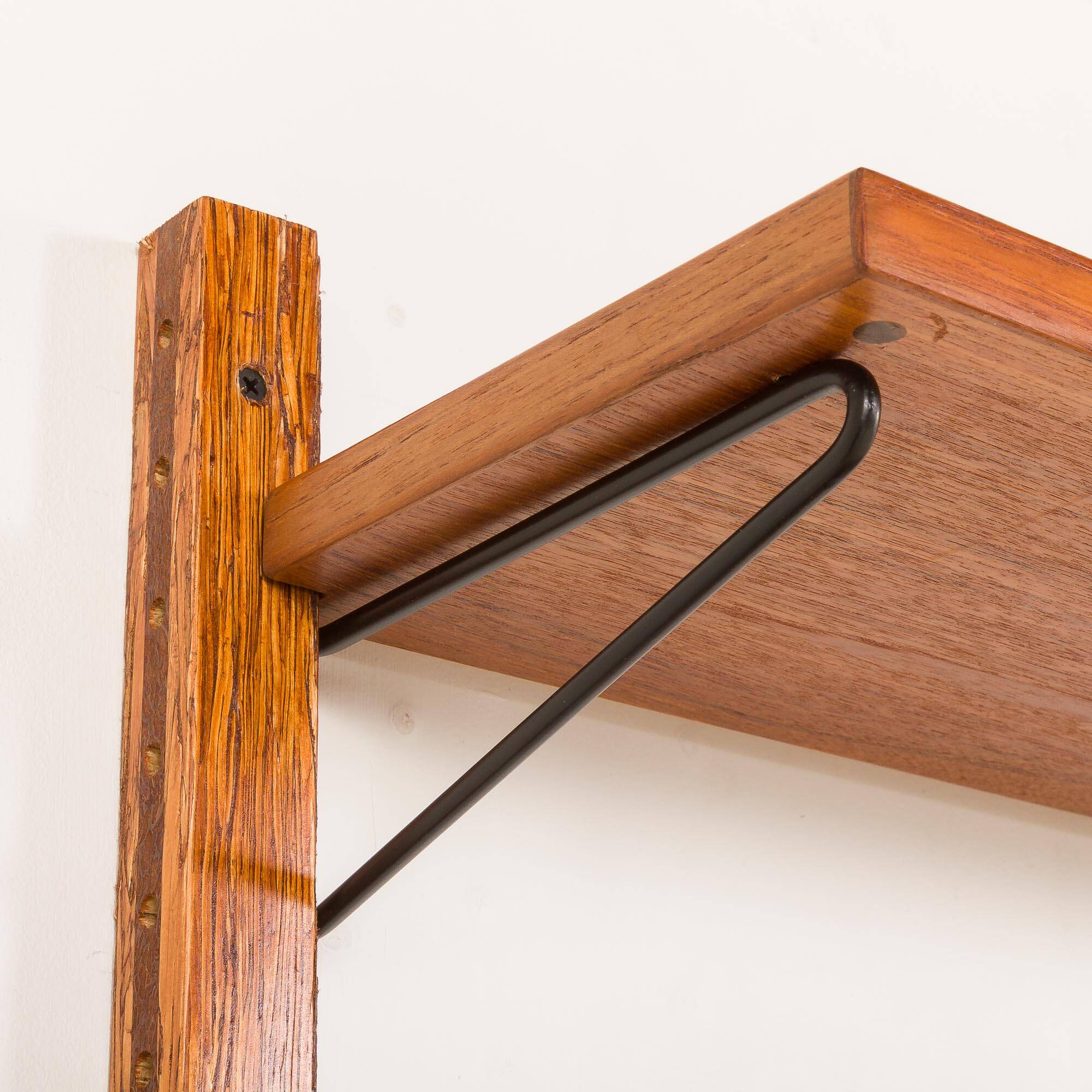 Danish mid-century upcycled teak shelving unit.