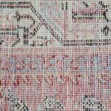 Traditional Persian Runner Rug Handwoven Oriental Blue Wool Persian Carpet 100x307cm