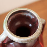 Faiencerie double handle vase from Thulin Belgium