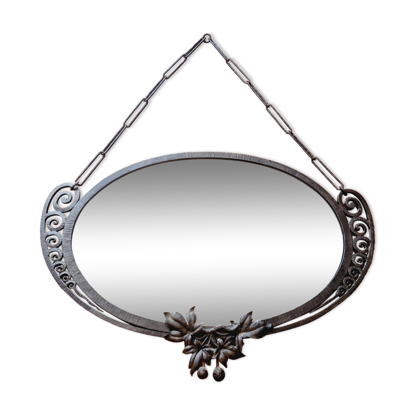 Art Deco iron mirror