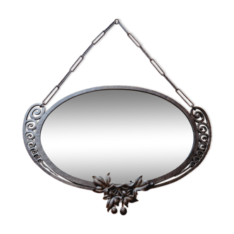 Art deco iron mirror