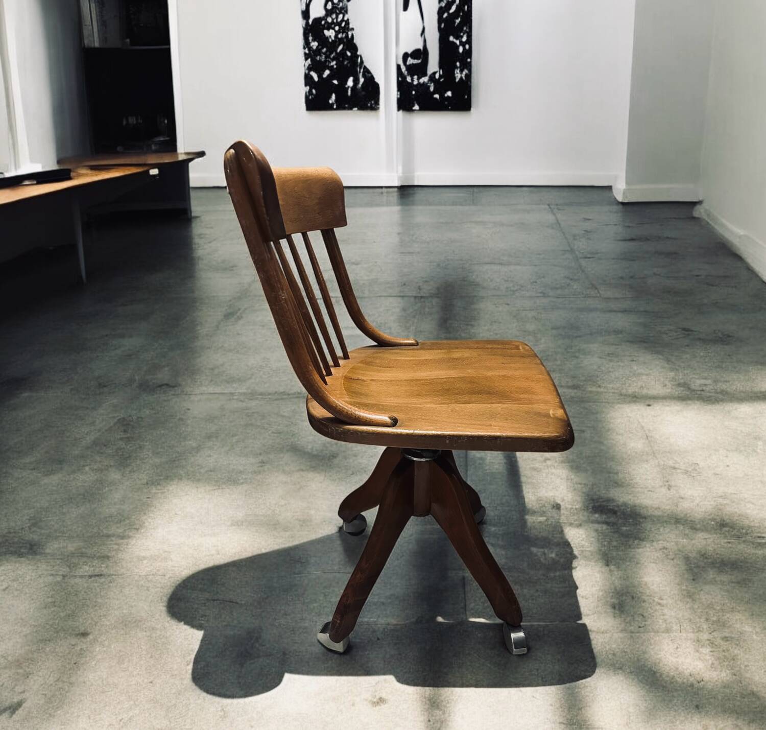 American office chair by Baumann Jeanneret 40's