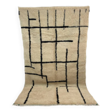 Handmade moroccan berber carpet 262 x 146 cm