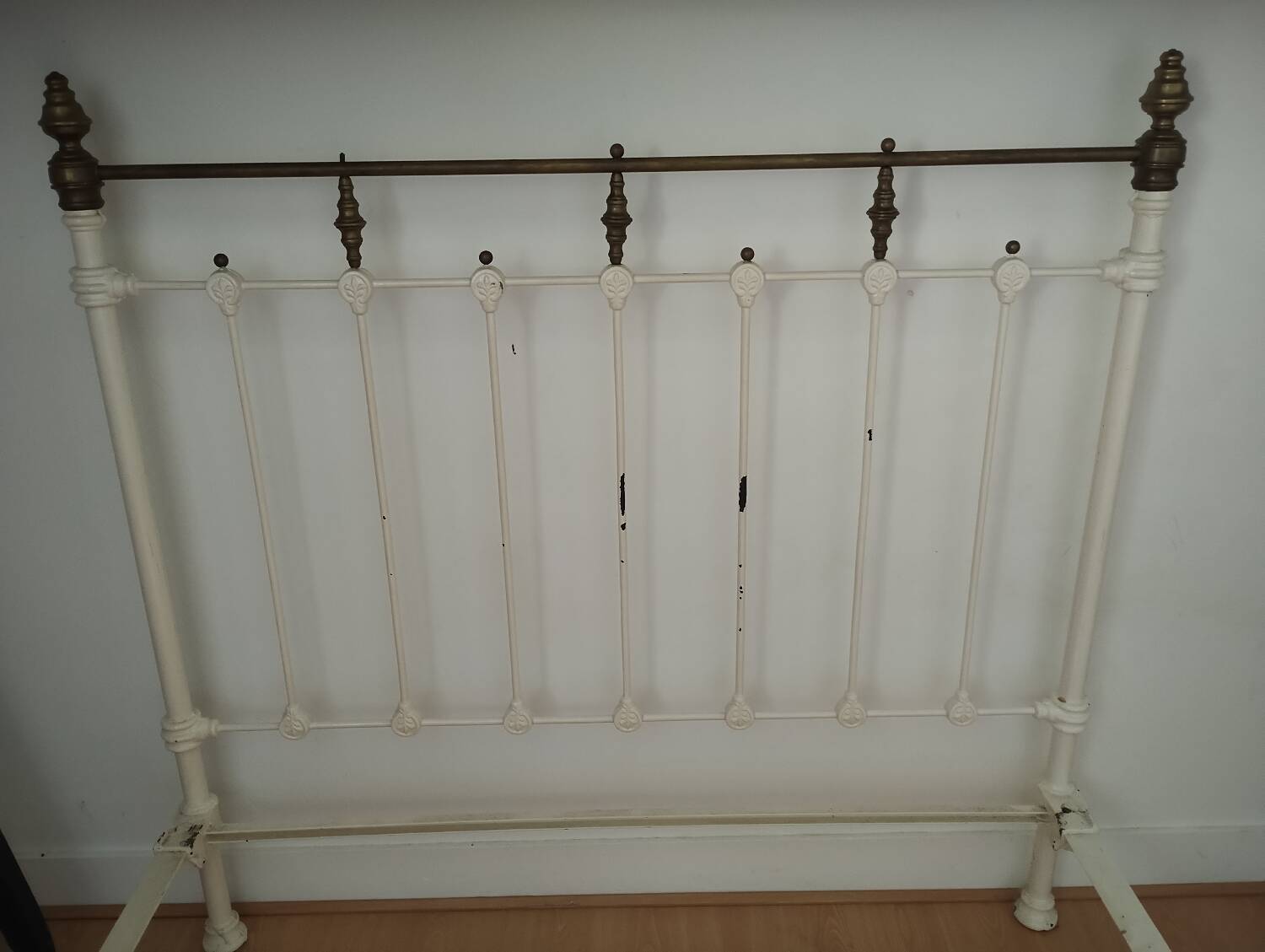 Lit en métal et laiton 120 cm