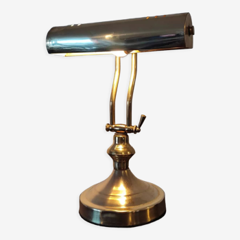 Brass desk or banker lamp