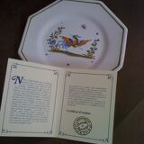 Moustiers Bondil octagonal plate